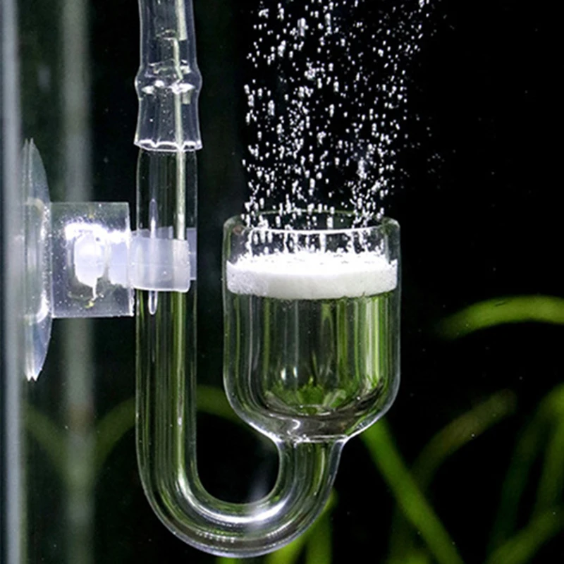 4 az 1-ben Akvárium DIY CO2 Diffúziós Üveg Tartály Buborék Reaktor Mágnesszelep Szabályozó Moss CO2-Porlasztó az akváriumban Élő Növények