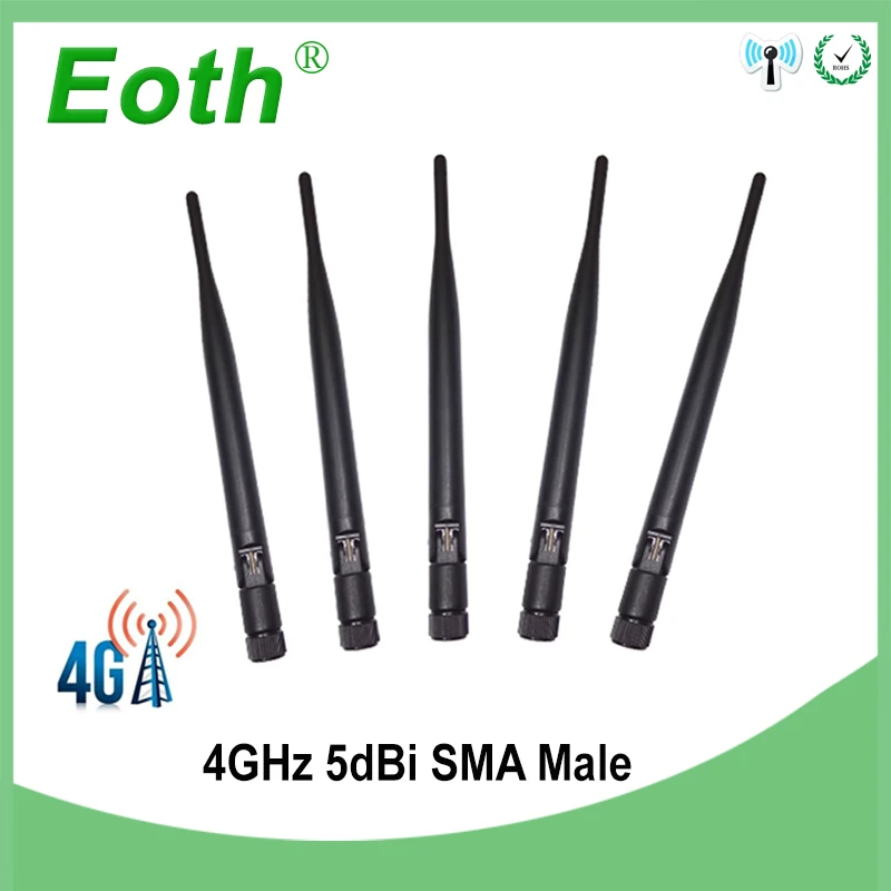 Eoth 5db 4G lte 5dbi antenna SMA Male Csatlakozó Dugó antenne router külső repeater vezeték nélküli modem antene
